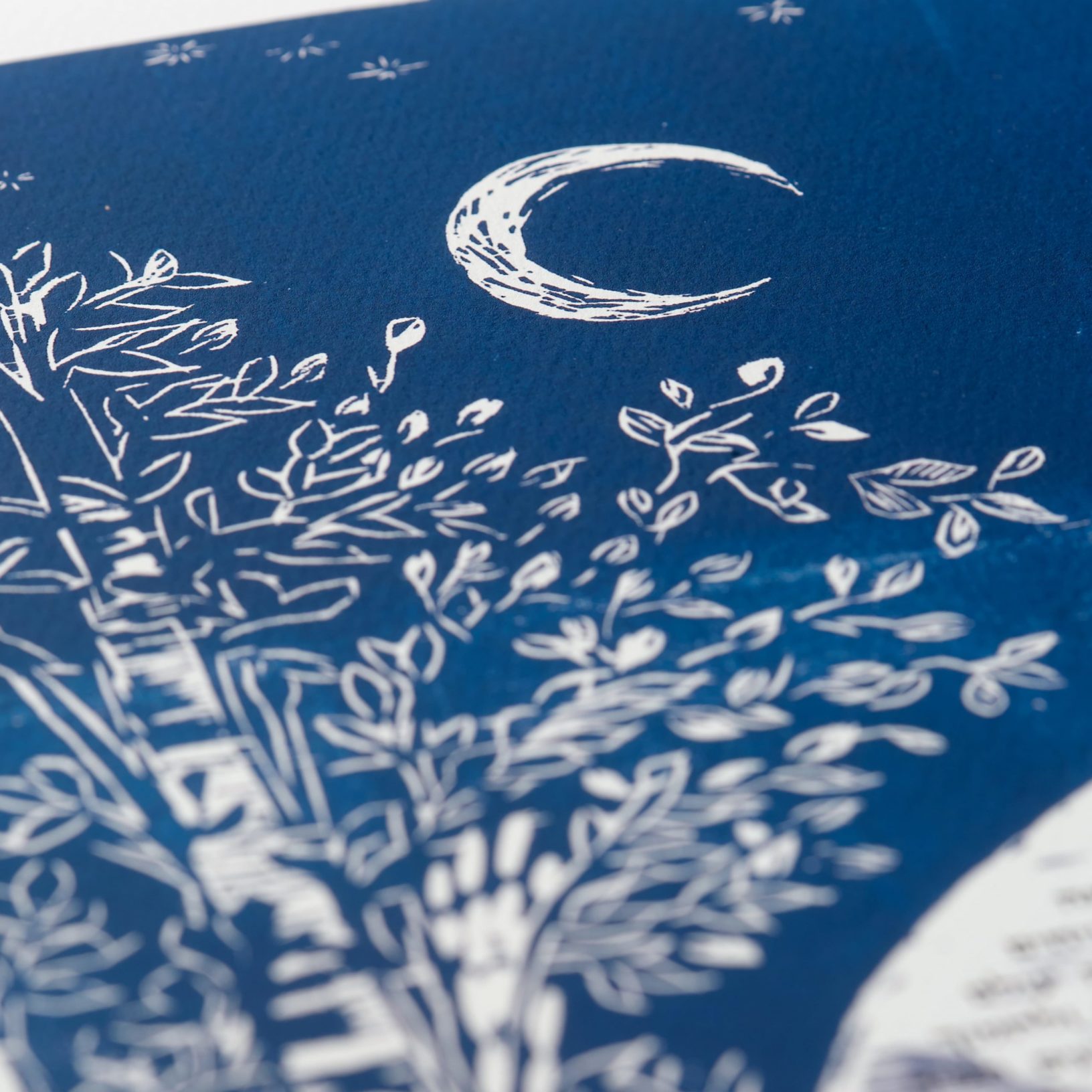 Lunette Series Blue Ketubah Designs by Judith Joseph