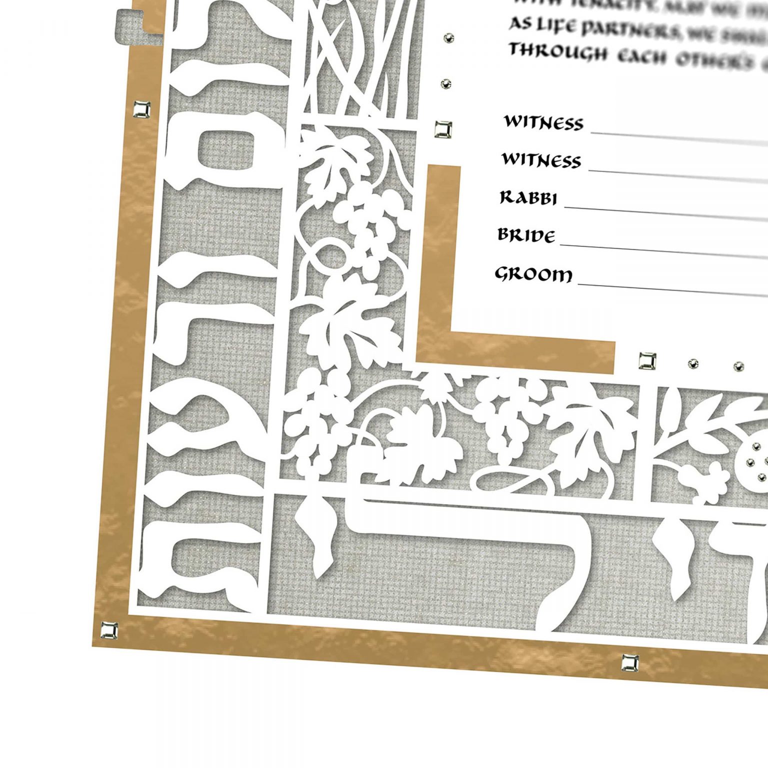 best-enya-keshet-luxe-marigold-papercut-luxe-green-ketubah-toronto-2