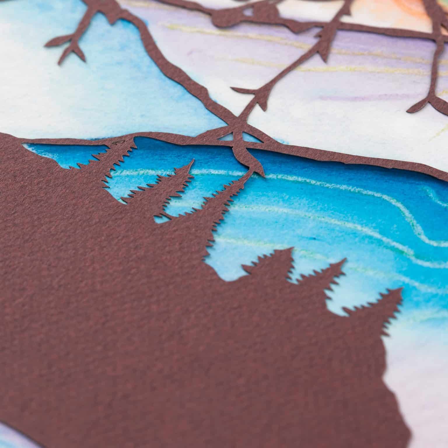 Galilee Dawn Papercut Ketubah Toronto by Ruth Stern Warzecha