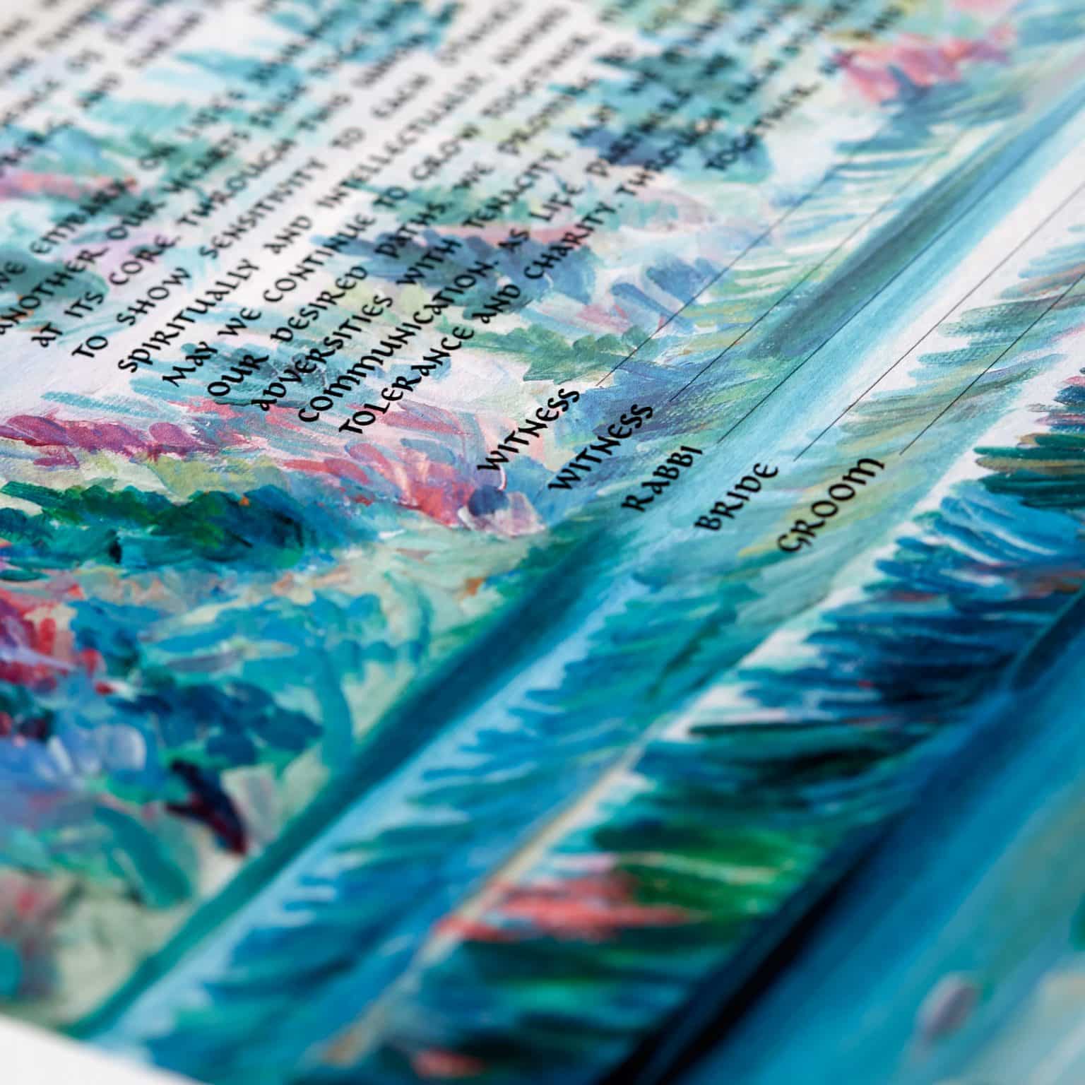 Summit Garden Ketubah Jewish Marriage Contracts by Linda Frimer