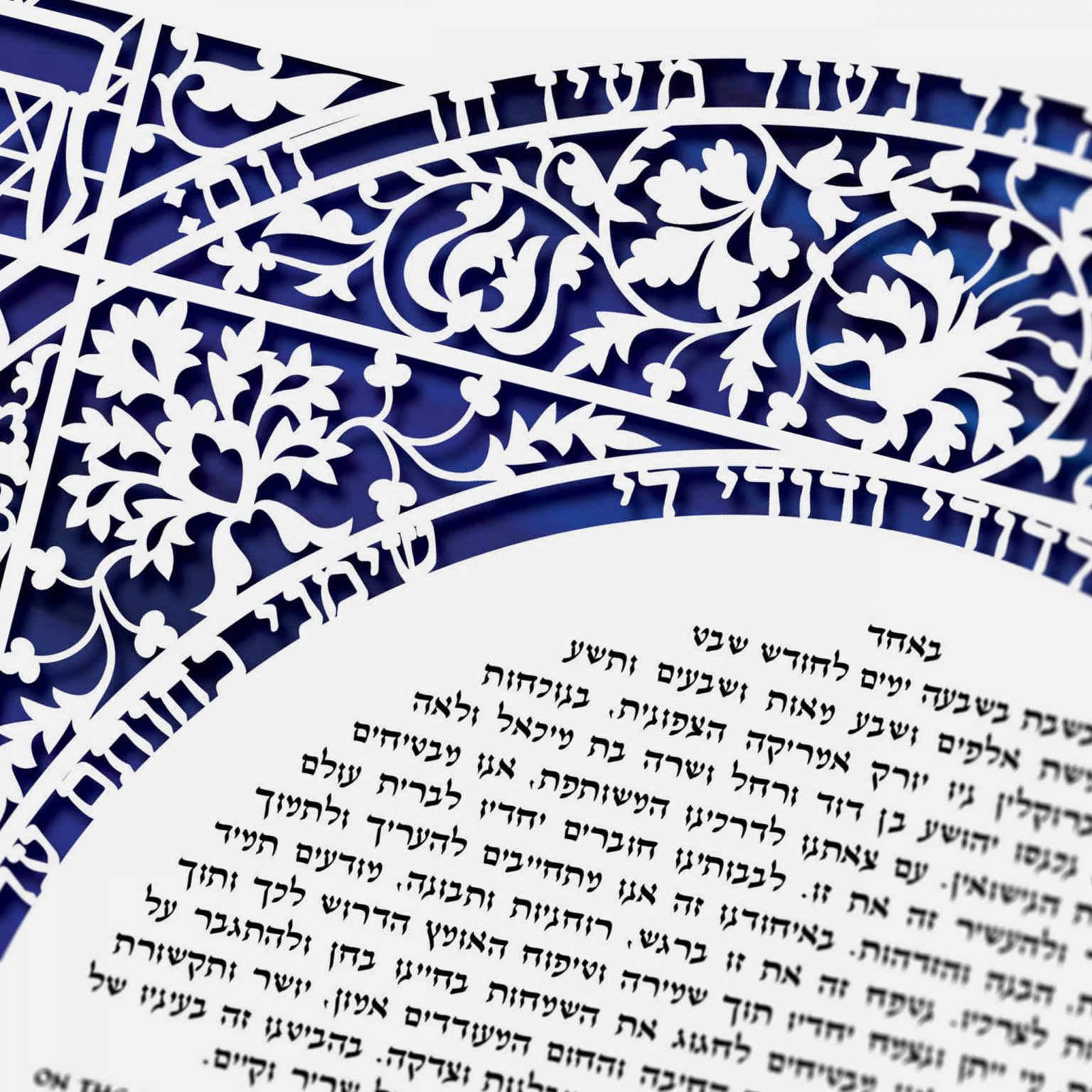 handmade-enya-keshet-papercuts-happiness-papercut-blue-ketubah-online-2