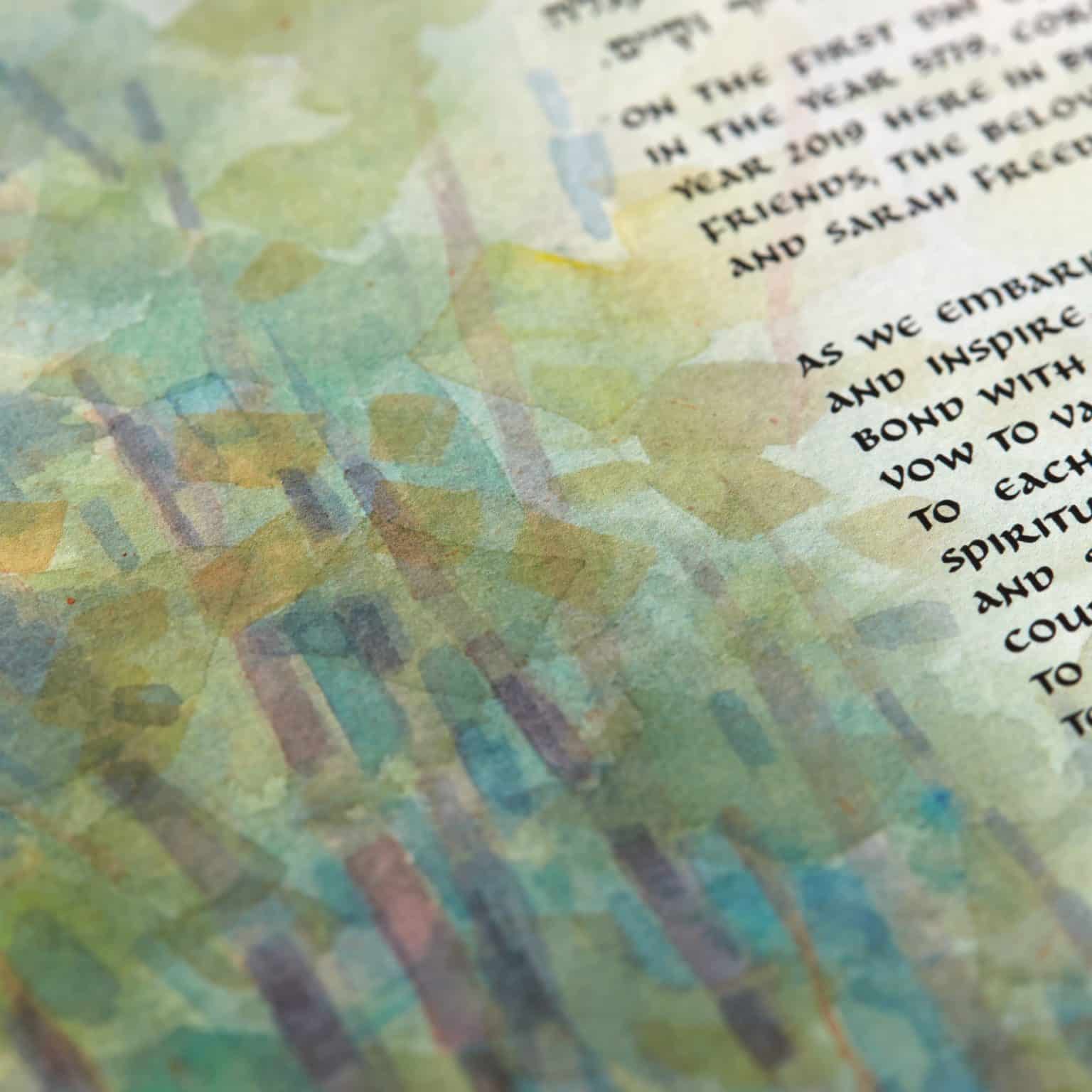 Quiet Moments Ketubah Jewish Wedding by Susan Cone Porges