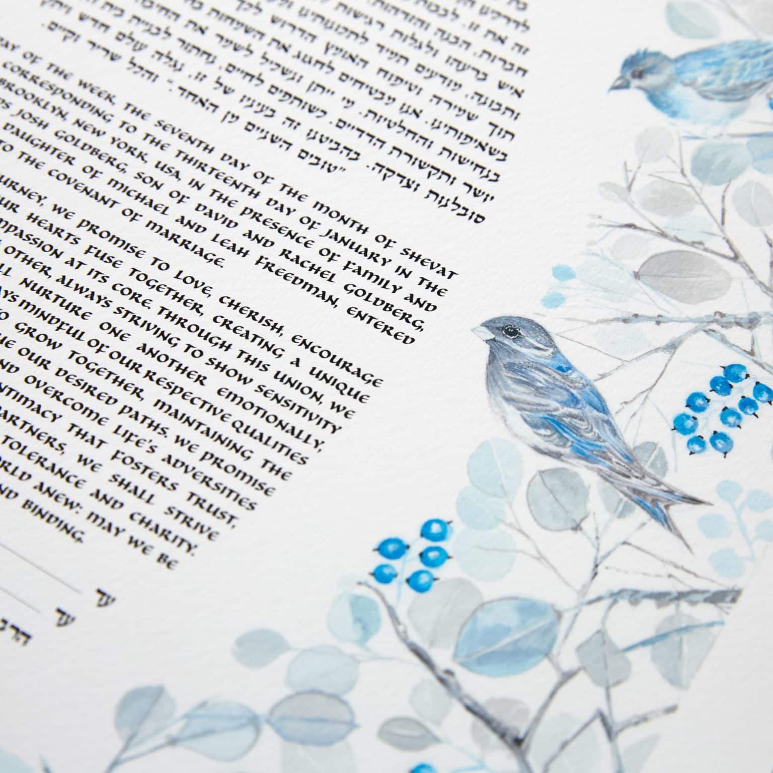 modern-angela-munitz-giclee-prints-bird-song-light-blue-ketubah-designs-1