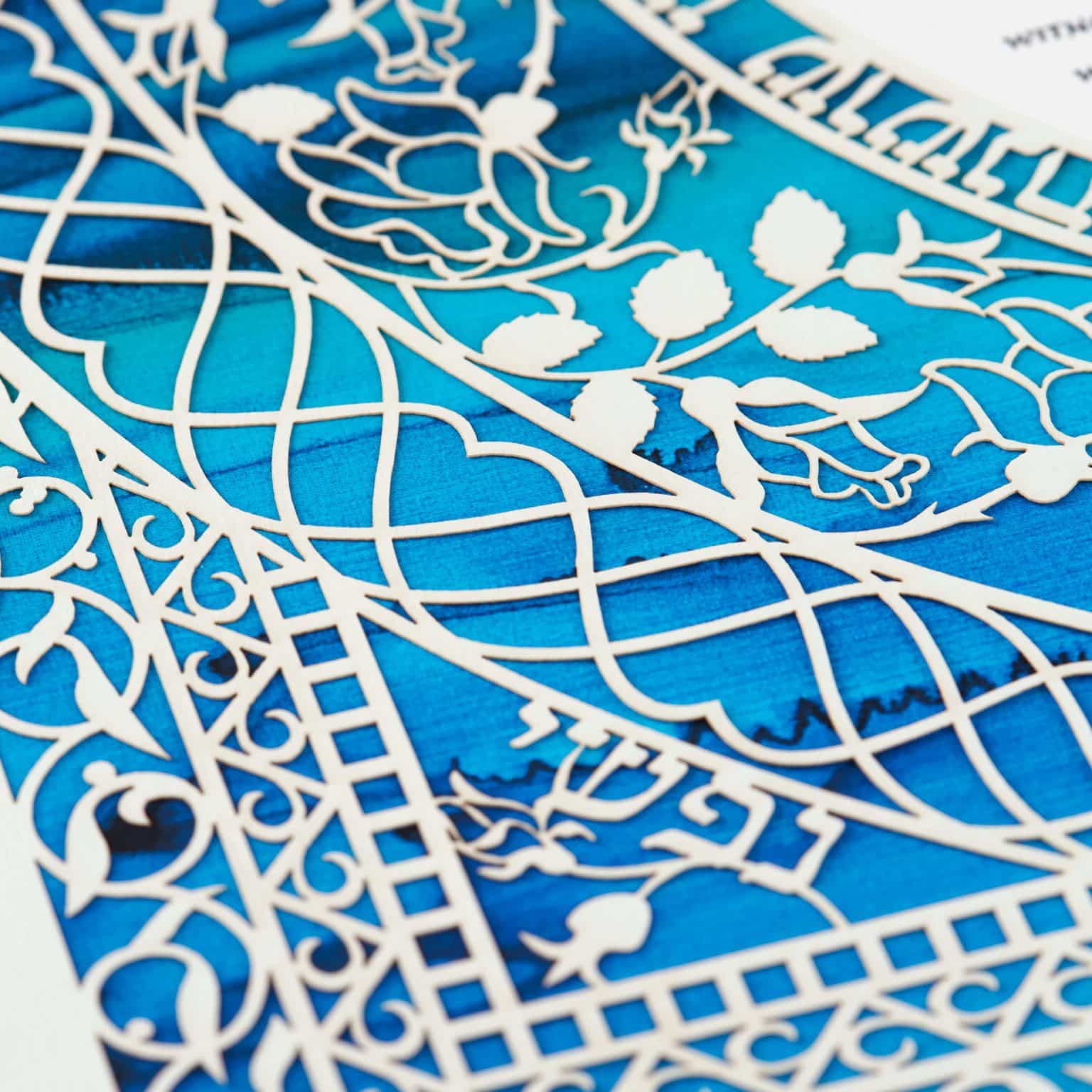 Rose of Sharon Papercut Ketubah Online by Enya Keshet