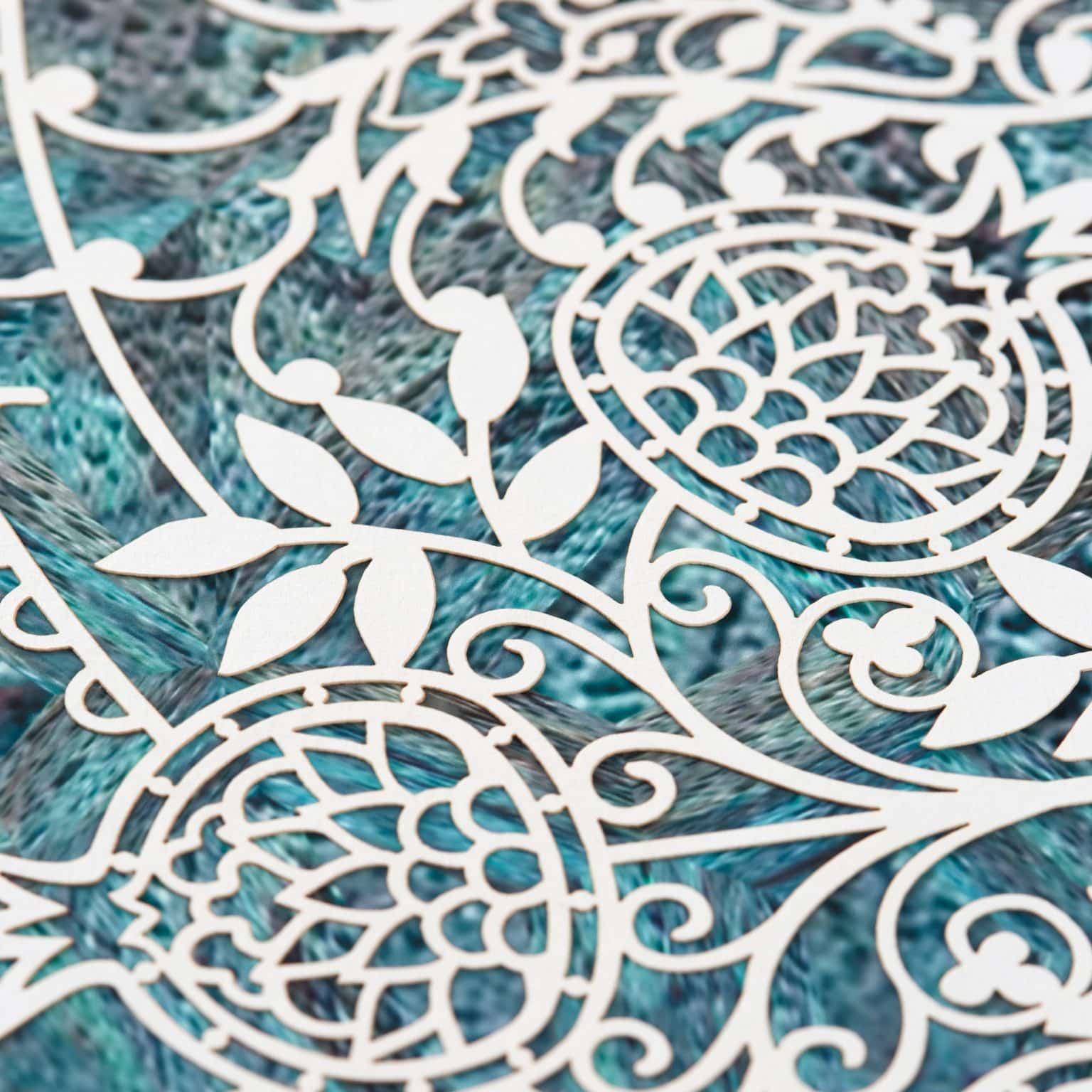 Rimon Offbeat Personalized Papercut Ketubah For Sale by Enya Keshet