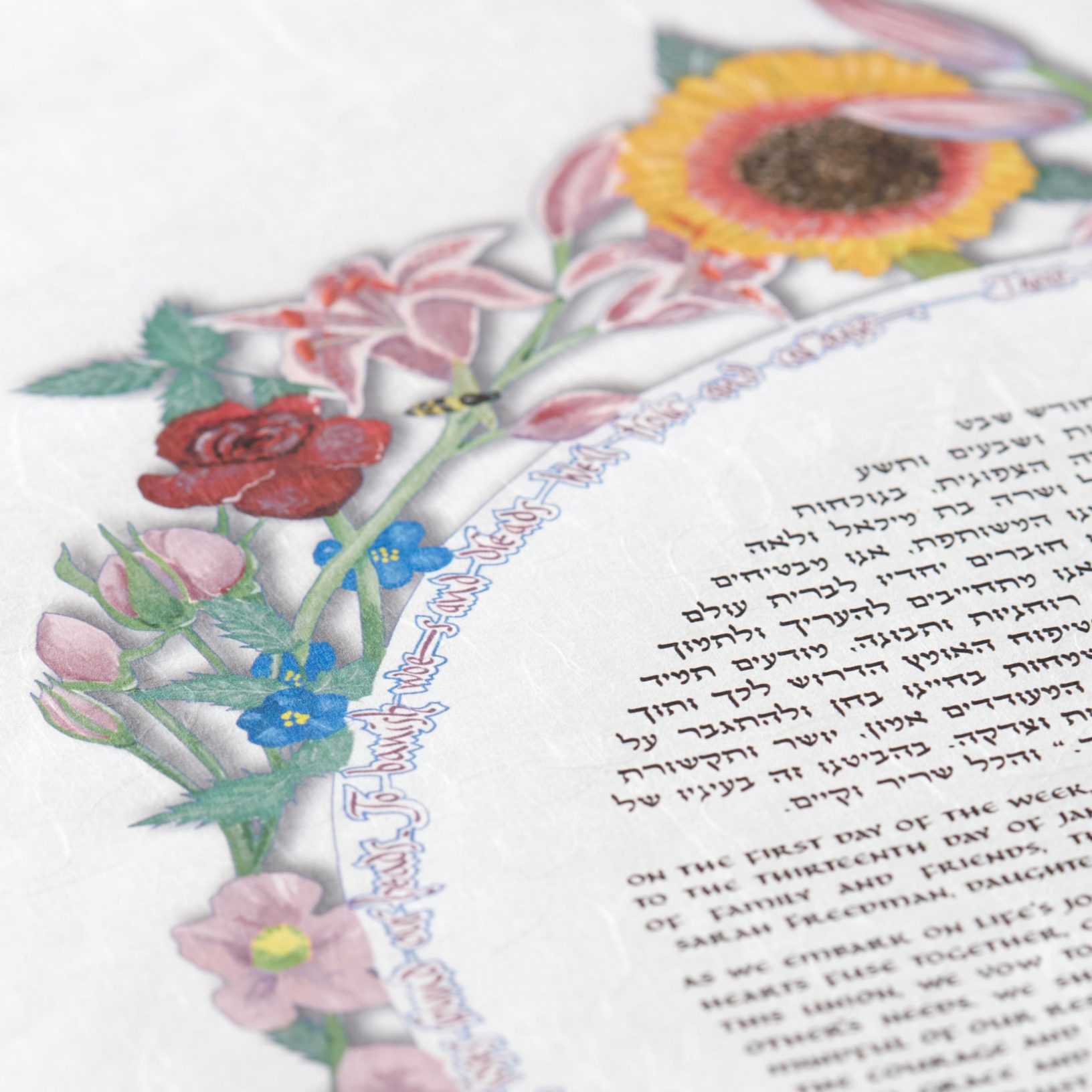 A Feast Of All Your Hours Ketubah Jewish Marriage Contracts by Debra Band