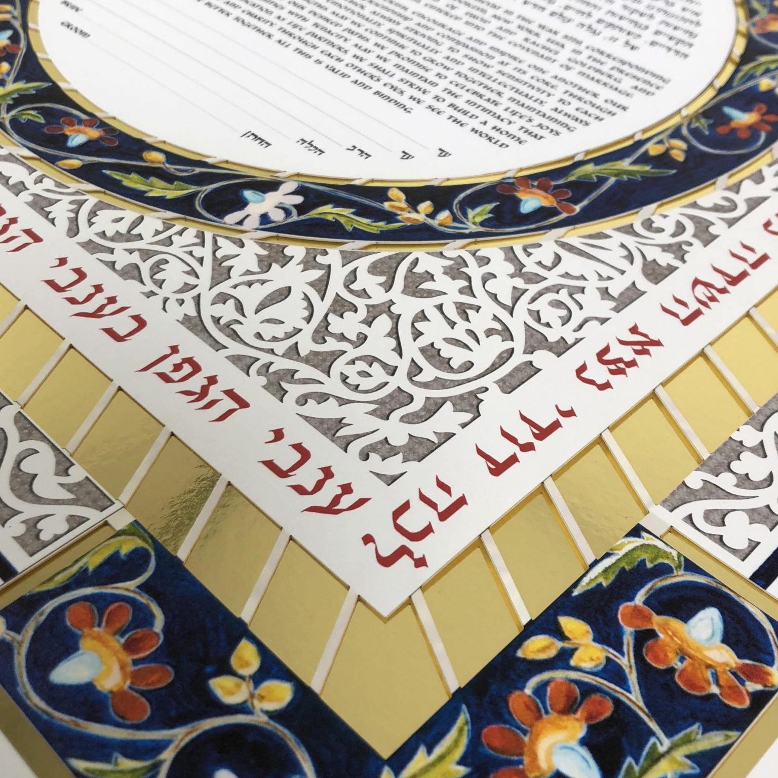 unique-enya-keshet-heirloom-metallic-papercut-multi-ketubah-designs-1-scaled