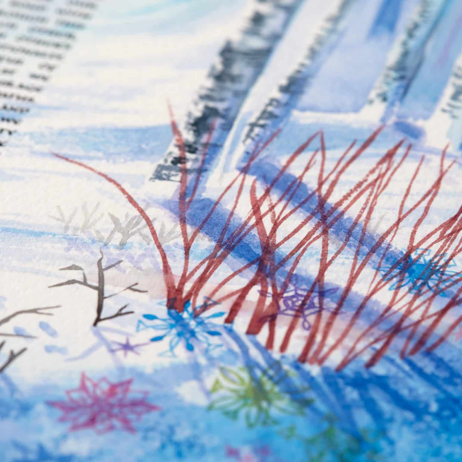 Snowy Birches Ketubah For Sale by Judith Joseph