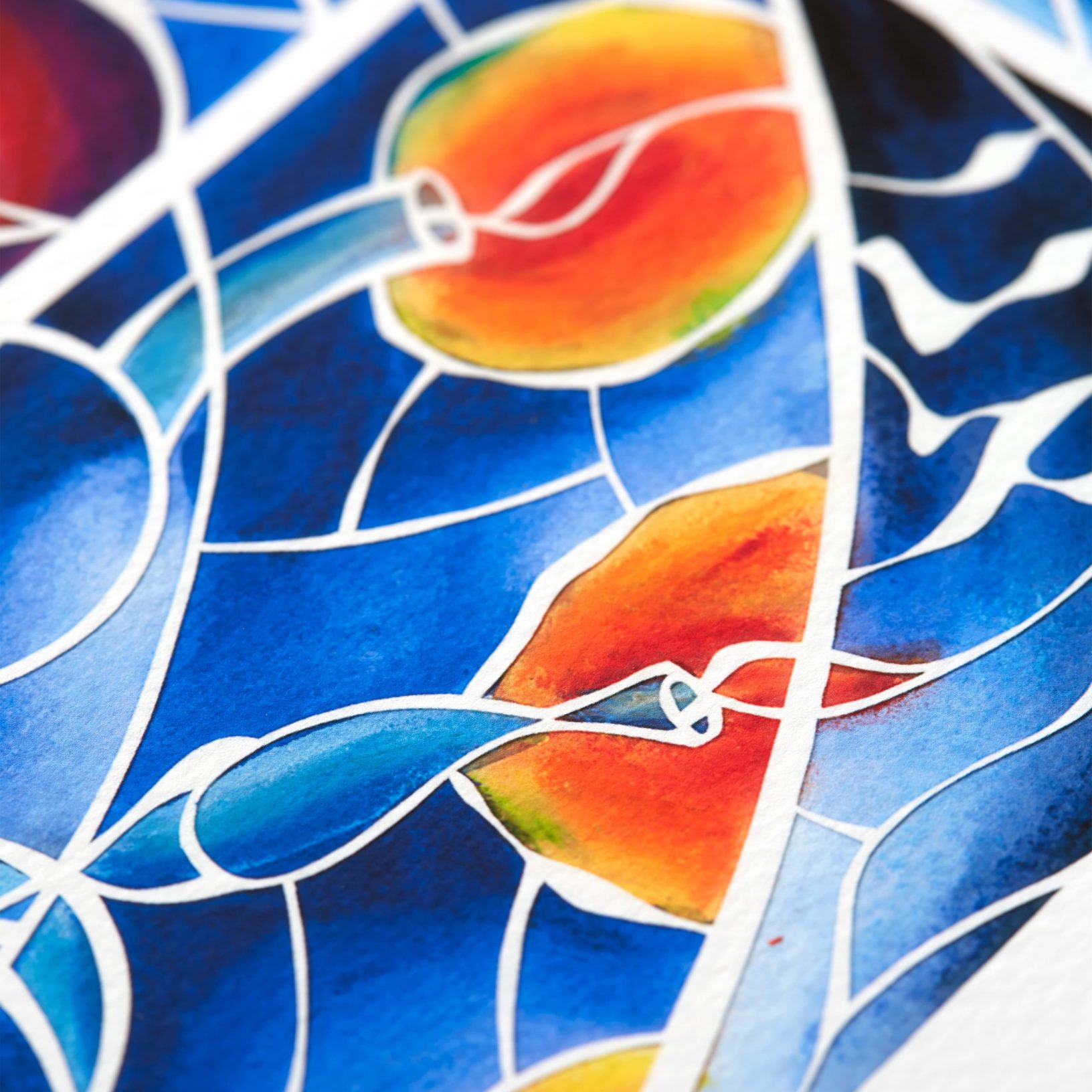 Stained Glass Ketubah Toronto by Lee Loebman