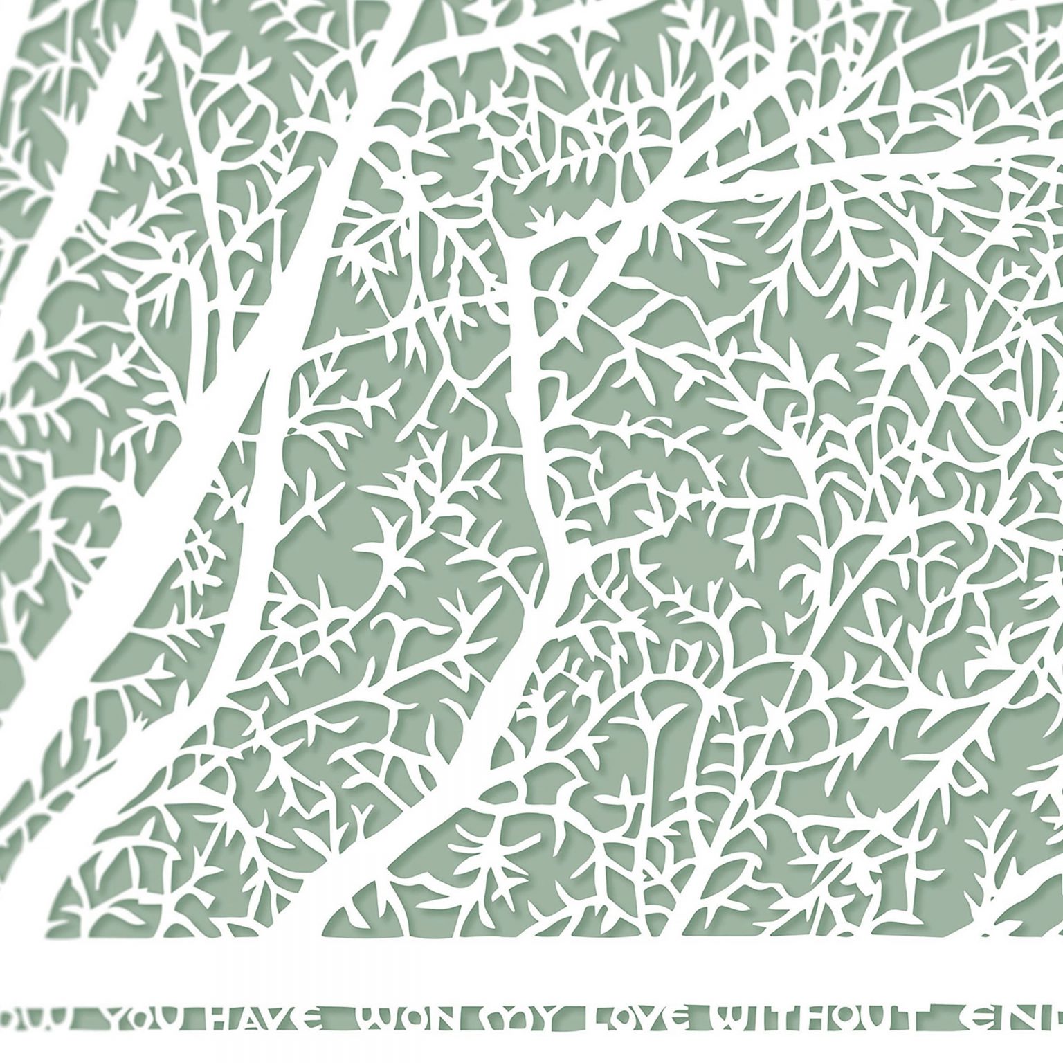 unique-ruth-warzecha-papercuts-trees-papercut-olive-green-ketubah-for-sale-2