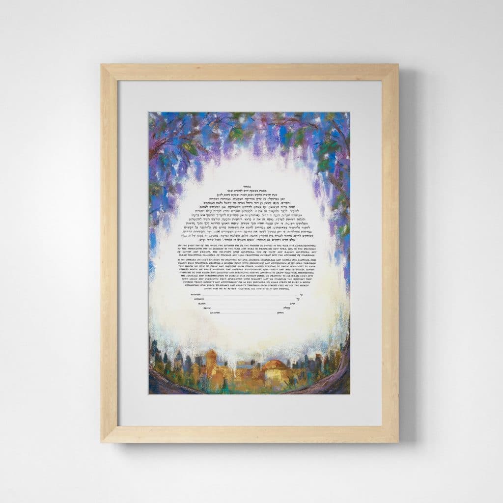 Pastel Wisteria Arch Ketubah