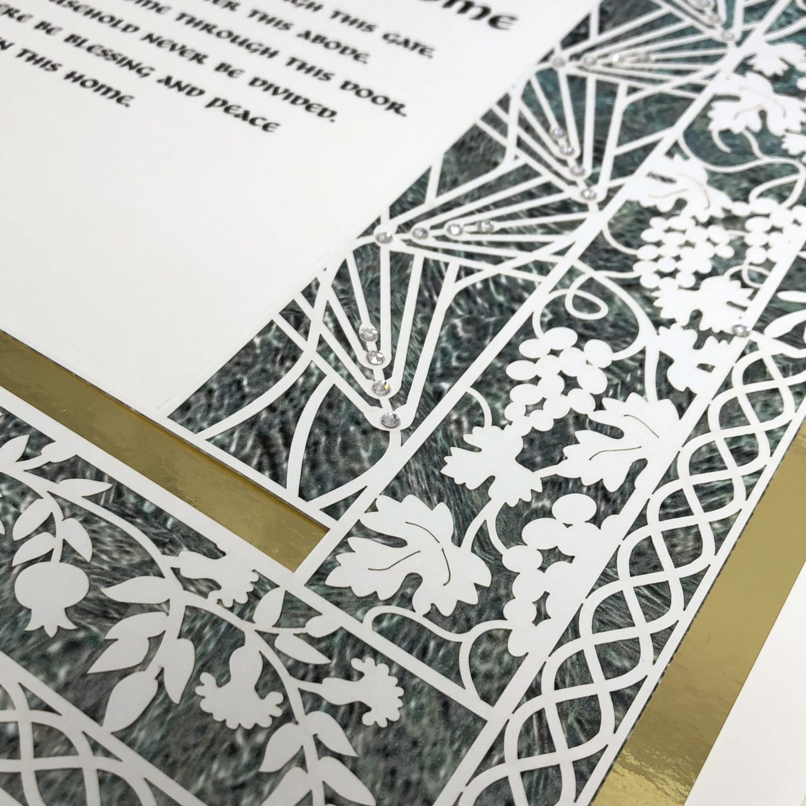 Enya Keshet Luxe Invey Dodi Papercut Luxe Brown Home Blessings Online