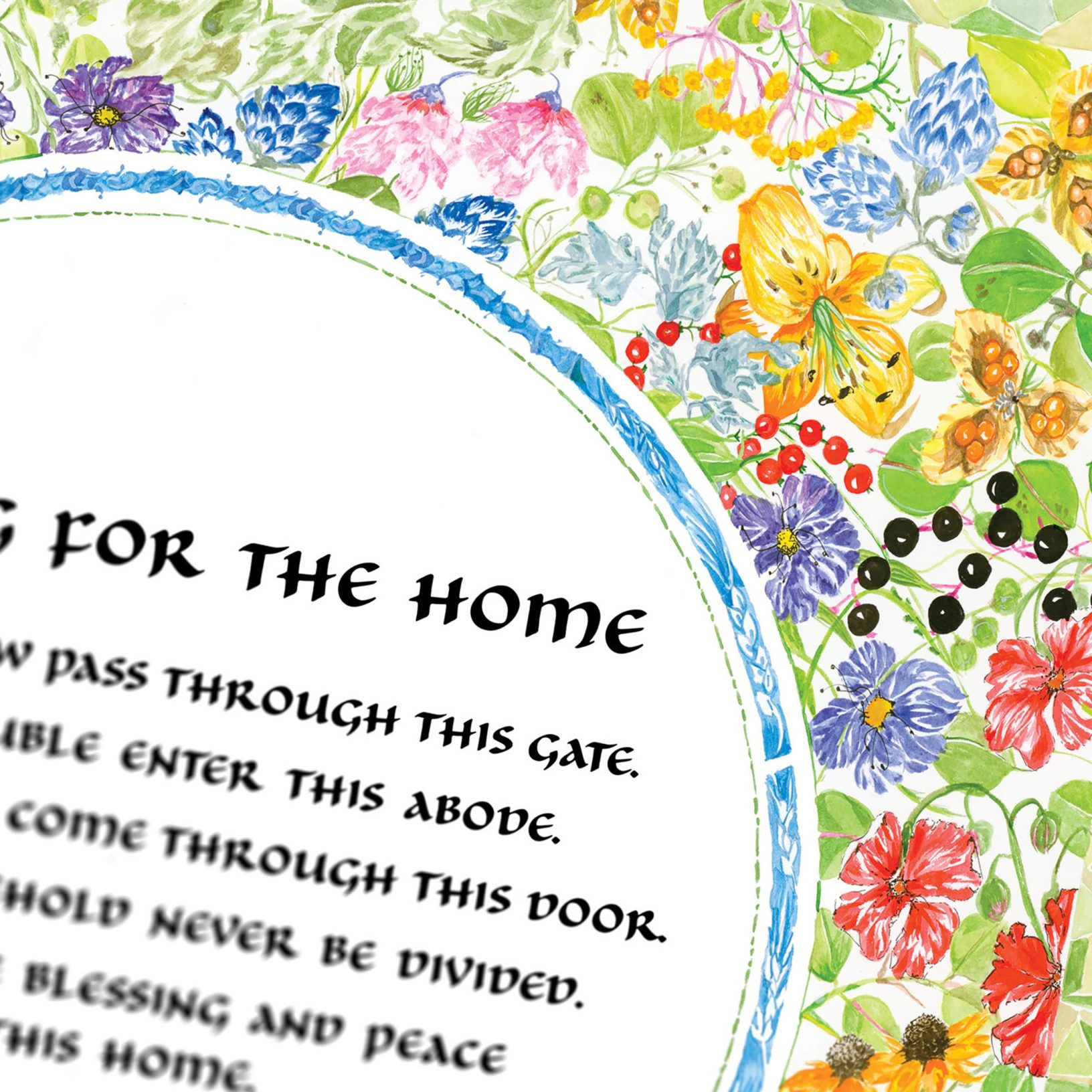 Angela Munitz Giclée Prints Garden of Love Multi Home Blessings Online