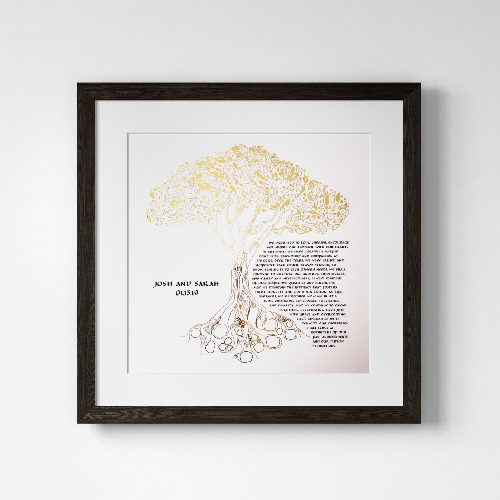 Shell Rummel Luxe I Carry Your Heart Luxe Gold Anniversary Gift Print Toronto