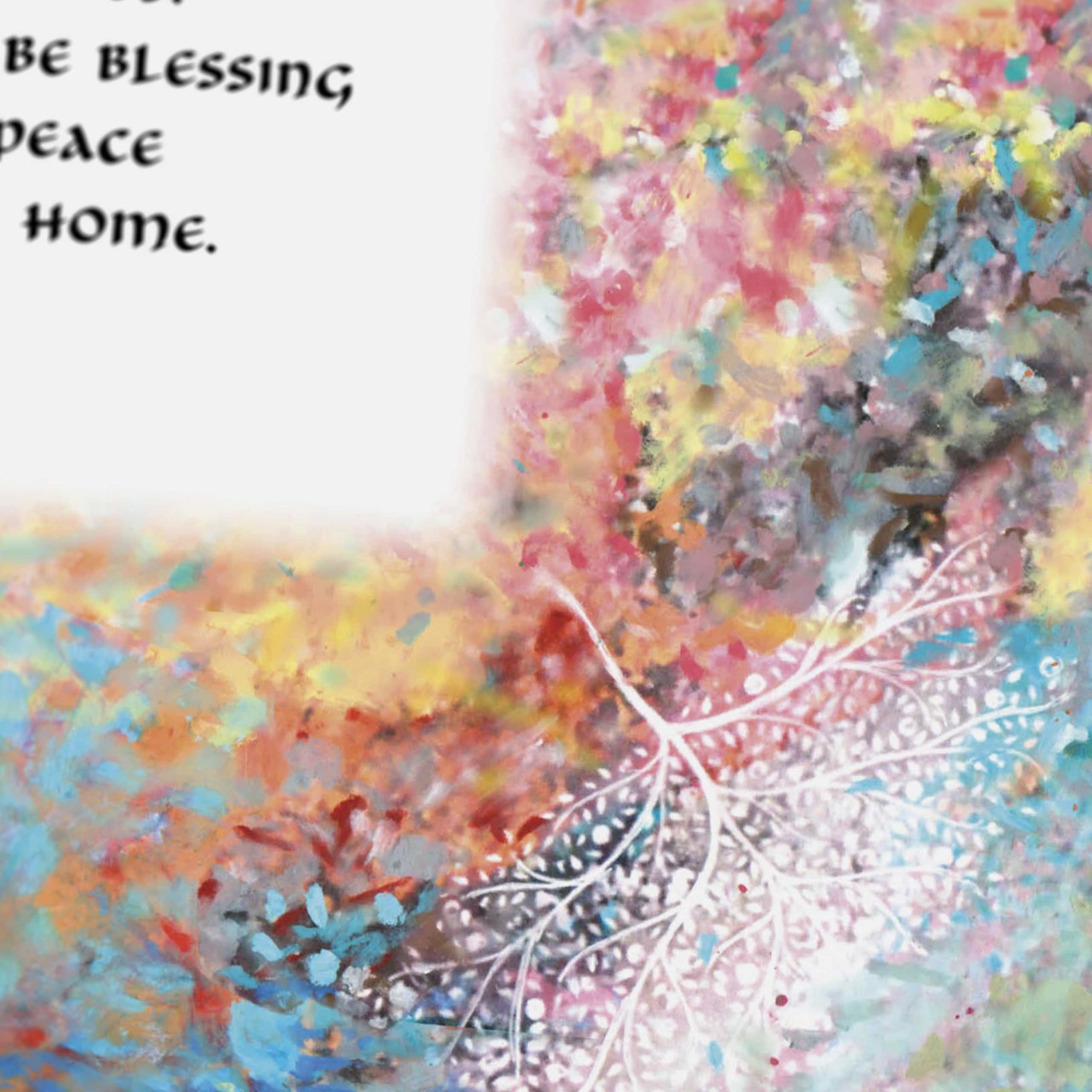 Jessica Kraft Giclee Four Seasons Rectangle Multi Home Blessing For Sale