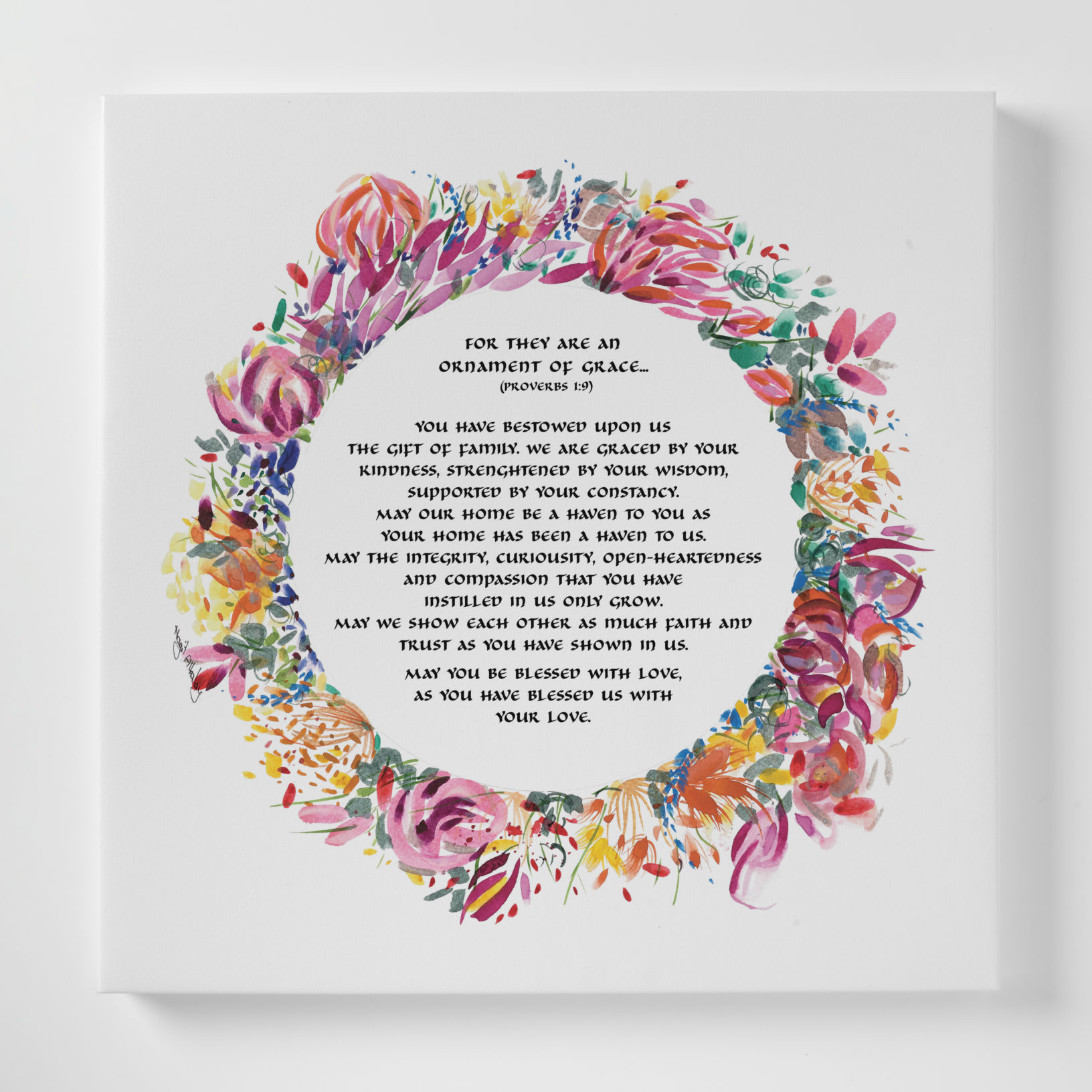 Hagit Alkalay Canvas The Blossom Crown Canvas Multi Parent Gift Designs
