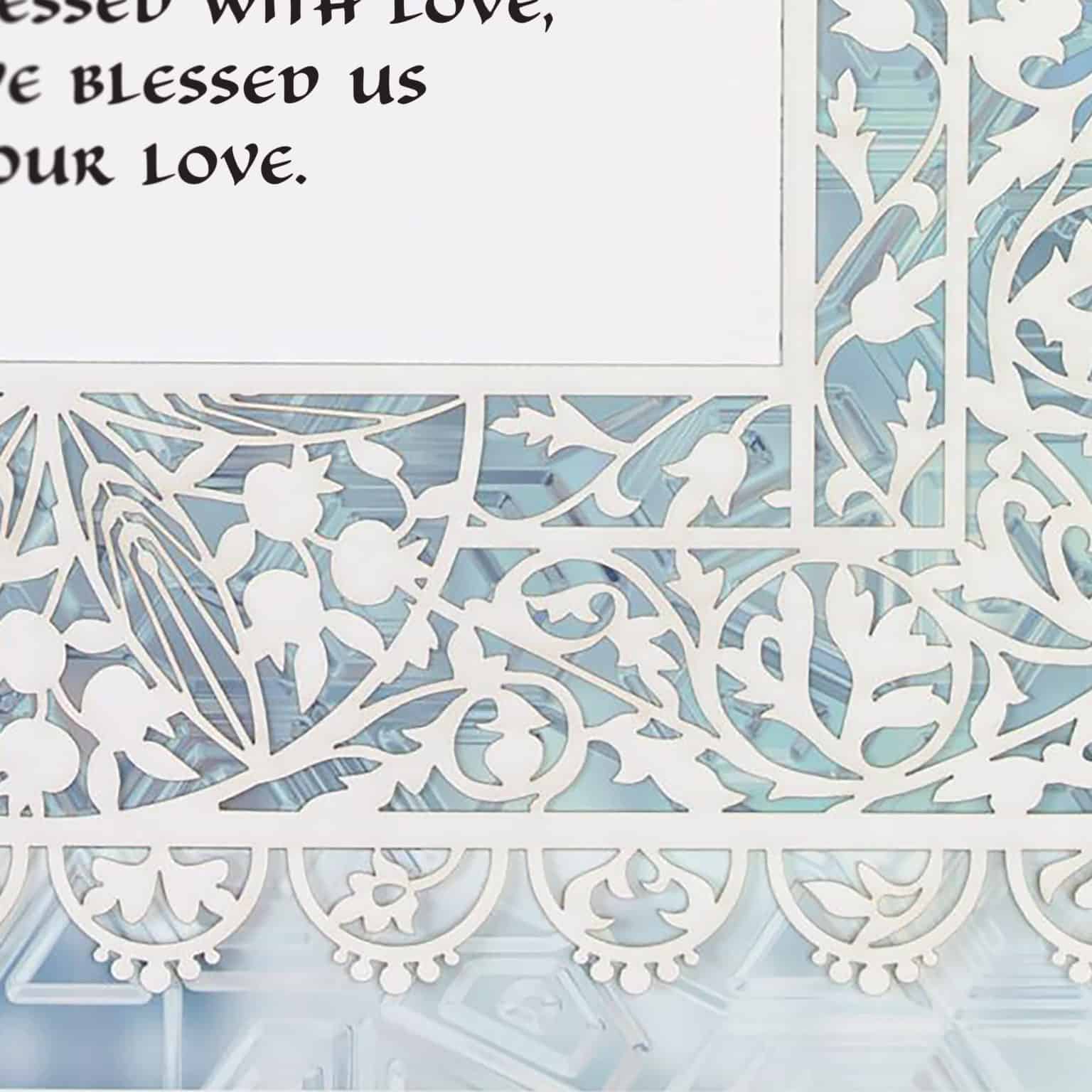 Enya Keshet Papercut Lace Papercut Aqua Crystal Parent Gift Online