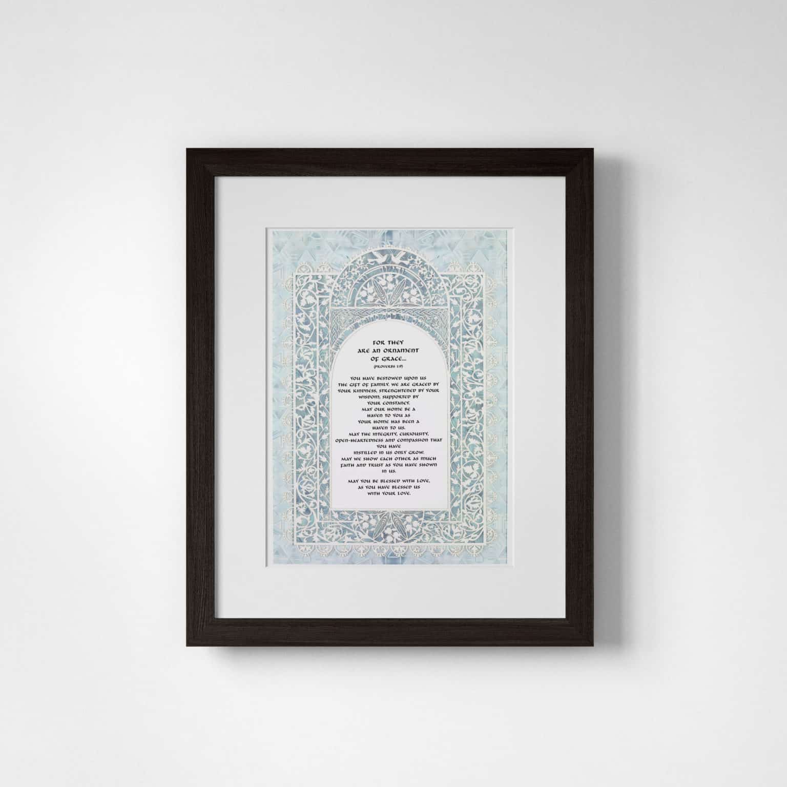 Enya Keshet Papercut Lace Papercut Aqua Crystal Parent Gift Online