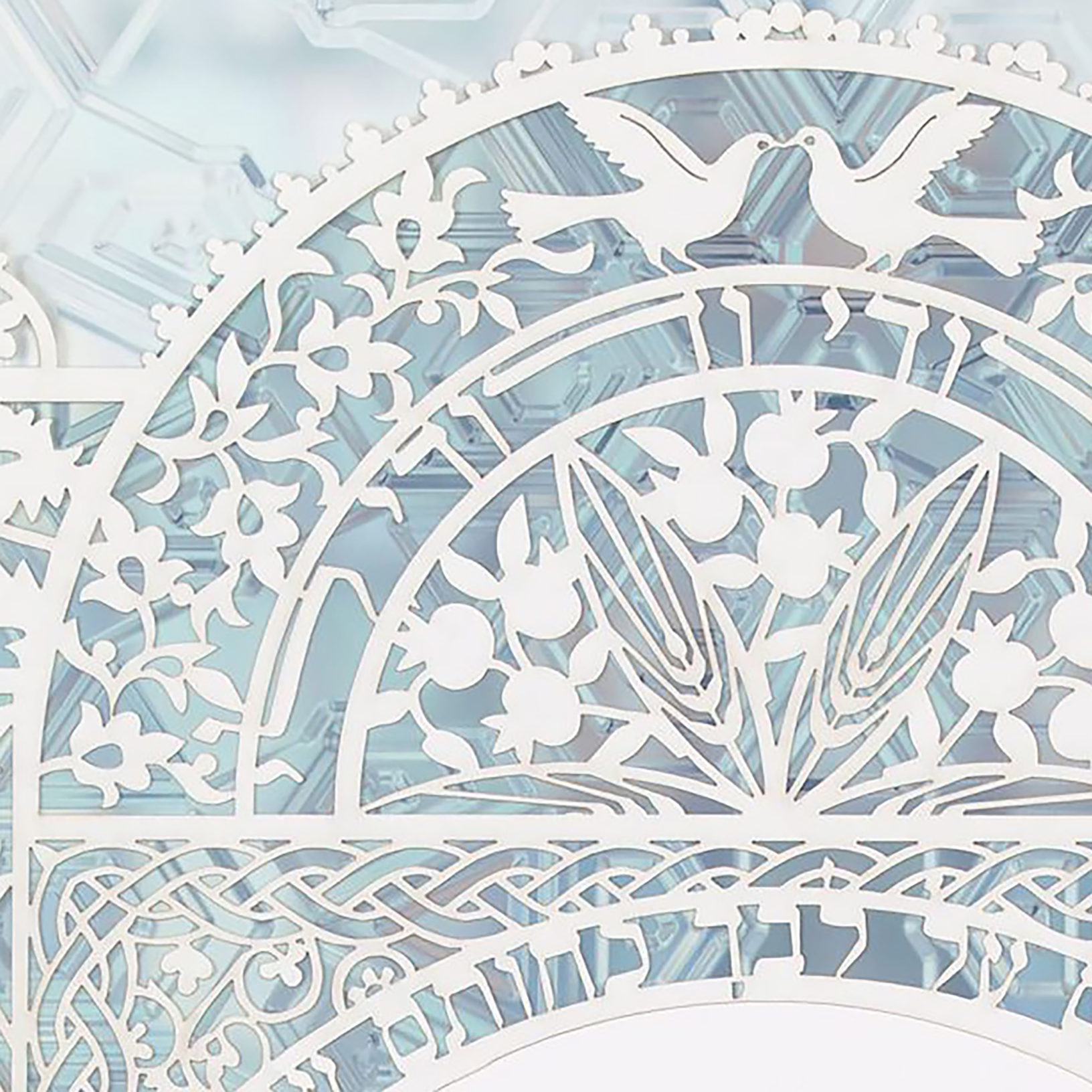 Enya Keshet Papercut Lace Papercut Aqua Crystal Parent Gift Online