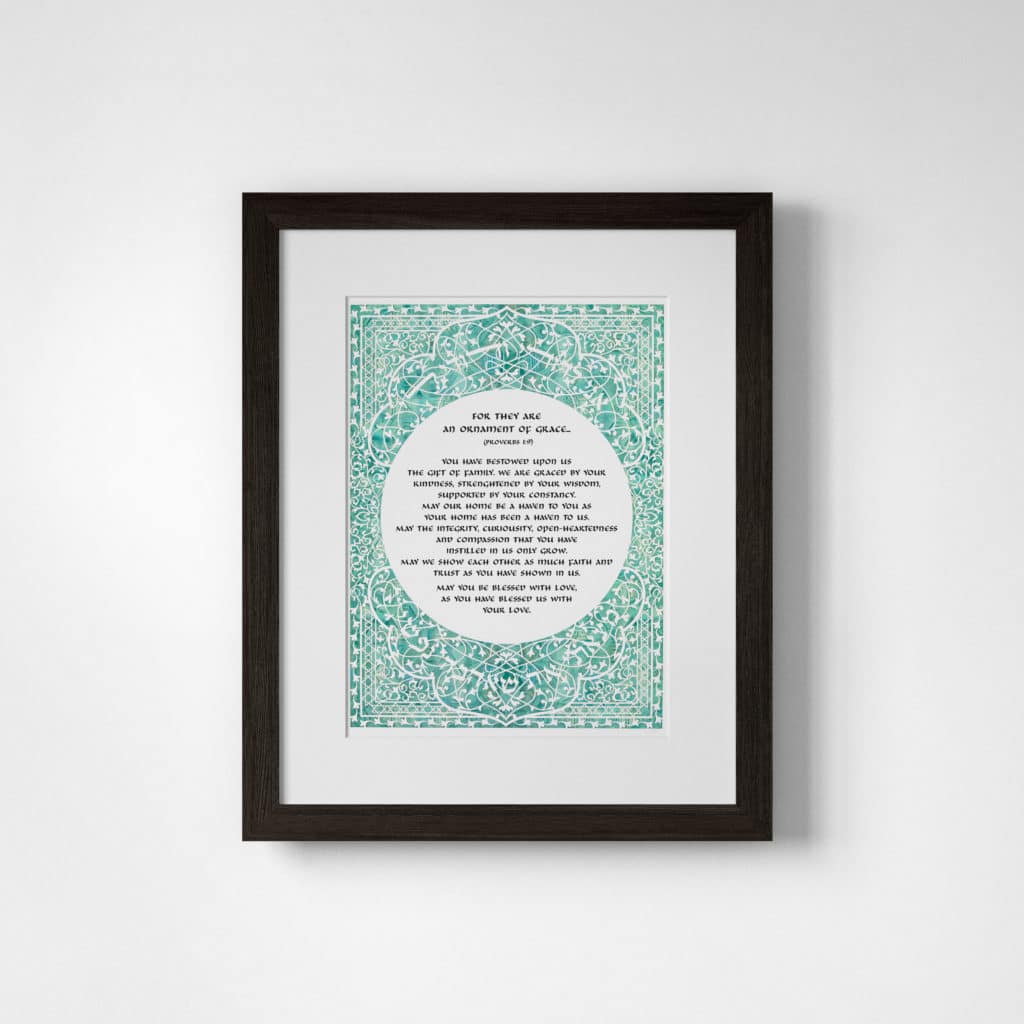 Enya Keshet Papercut Honeysuckle Papercut Jade Parent Gift Store