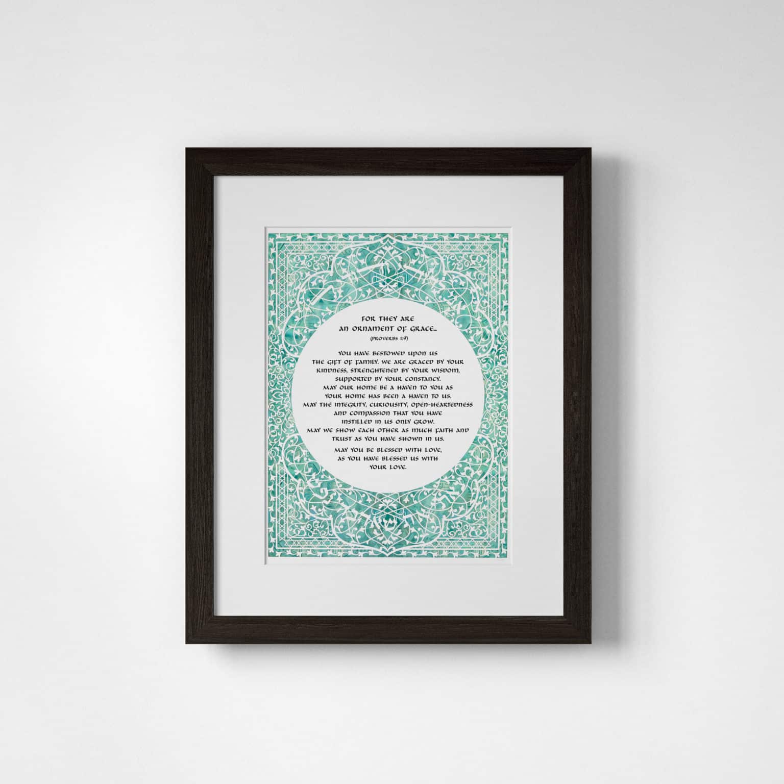Enya Keshet Papercut Honeysuckle Papercut Jade Parent Gift Store