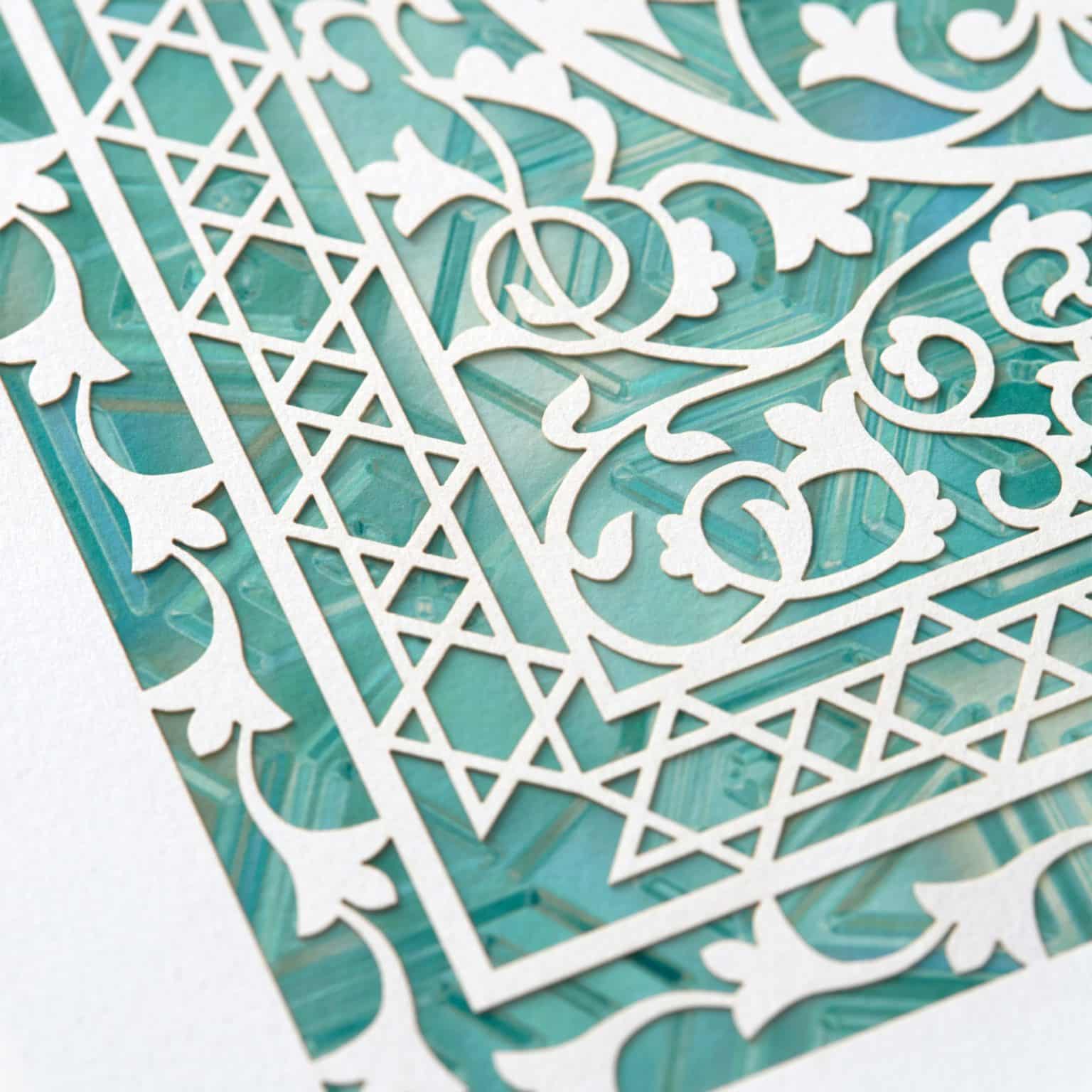Enya Keshet Papercut Honeysuckle Papercut Jade Parent Gift Store
