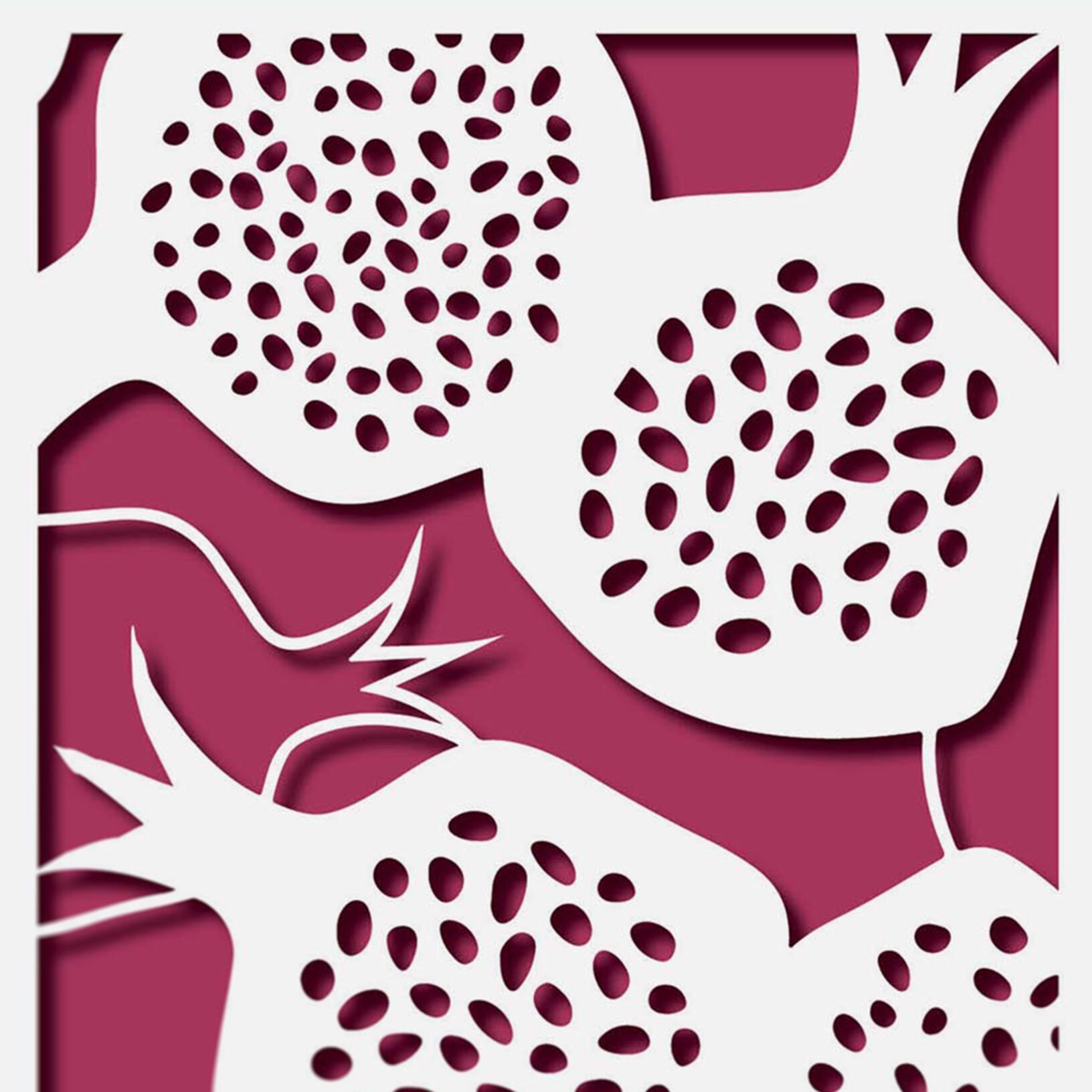Rabbi Leah Richman Papercut Pomegranate Papercut Mauve Ketubah Online