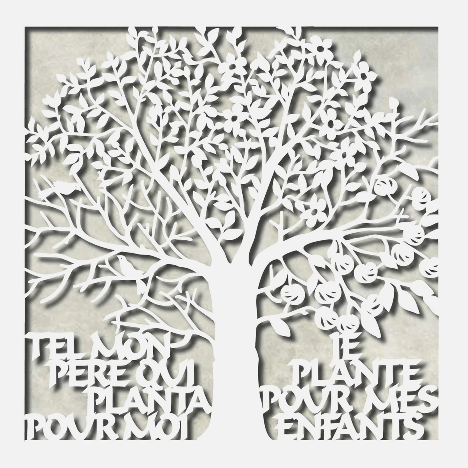 Enya Keshet Papercut Four Season French Papercut Marble Honoree Gift Store