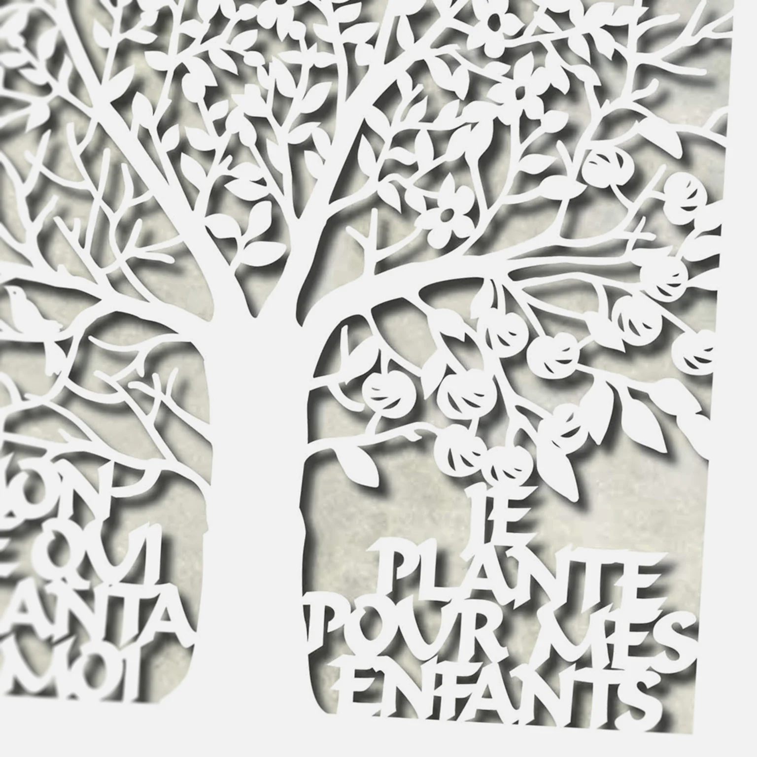 Enya Keshet Papercut Four Season French Papercut Marble Honoree Gift Store
